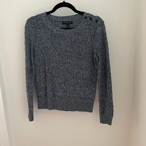 XS Banana Republic Blue Ribbed Crew Neck Sweater